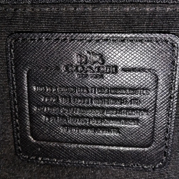 Coach Peyton Jordan Double Zip Carryall Shoulder Bag‎ in Black Leather - Picture 11 of 16